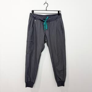 Figs Zamora Jogger Scrub Pants Graphite Gray Size Medium Petite